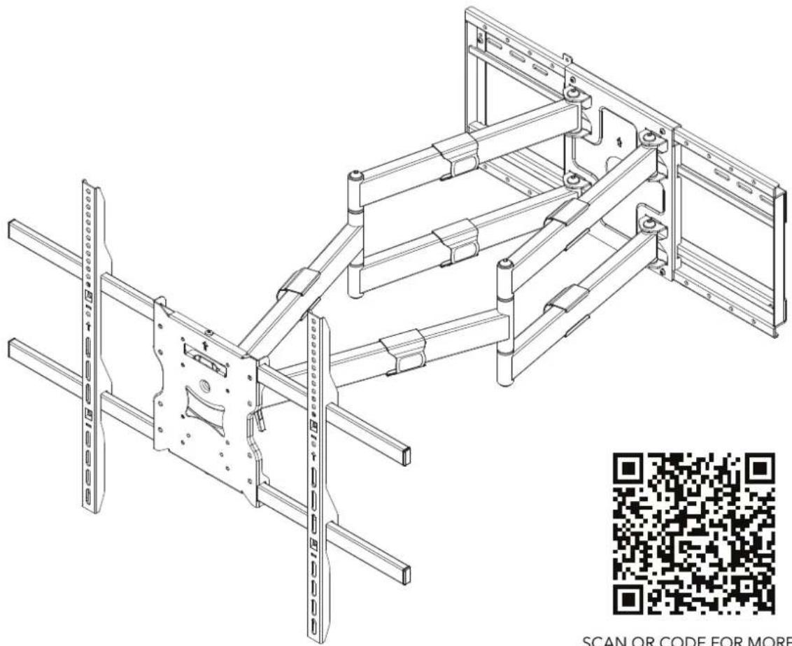 Mount-It! MI-394 - Full Motion TV Wall Mount With Long Extension Dual Arms - 1