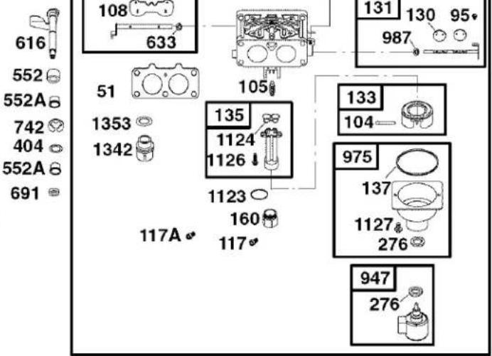 616 552 552A 742 404 552A 691 108 633 131 130 95 987 51 1353 1342 105 135 1124 1126 1123 160 117A 133 104 975 137 1127 276 947 276