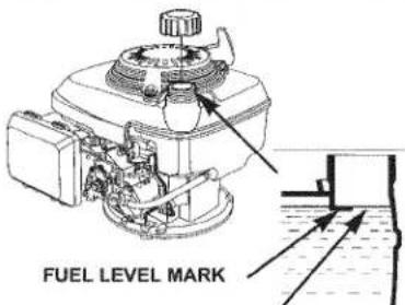 FUEL LEVEL MARK