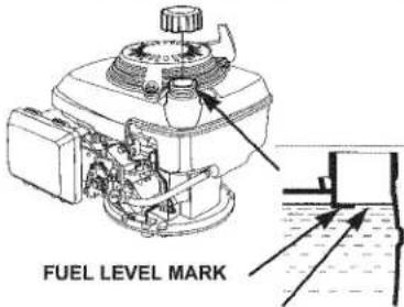 FUEL LEVEL MARK