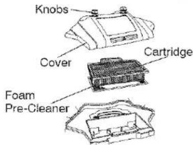 Knobs Cover Cartridge Foam Pre-Cleaner