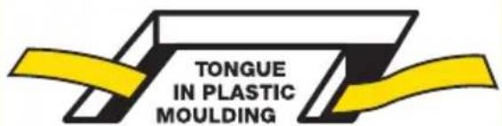 TONGUE IN PLASTIC MOULDING