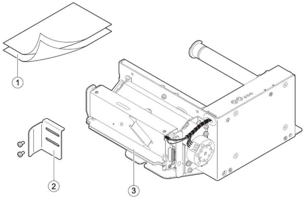 Technical diagram of an electronic device with labeled components including a cover, casing, and motor assembly.