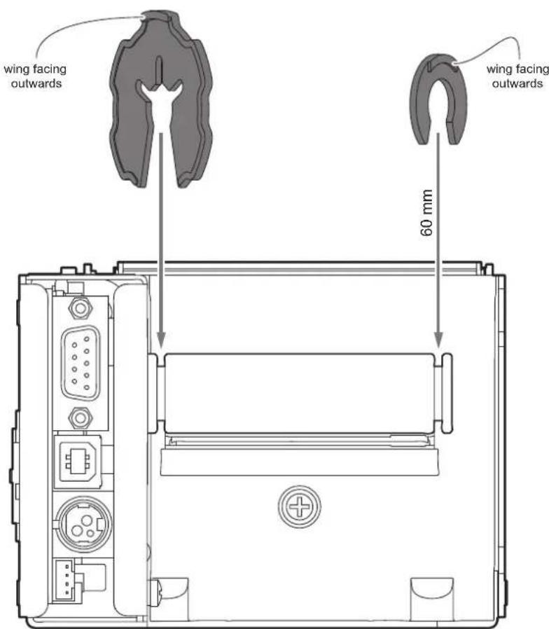 wing facing outwards wing facing outwards 60 mm