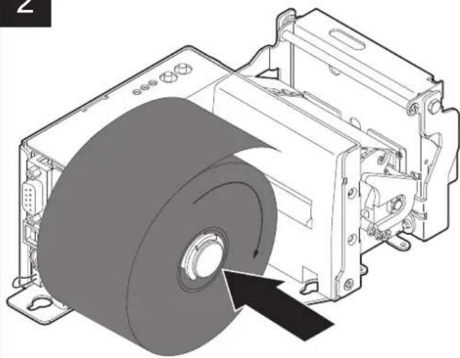 CUSTOM TPTCM112III - Loading the paper roll - 1