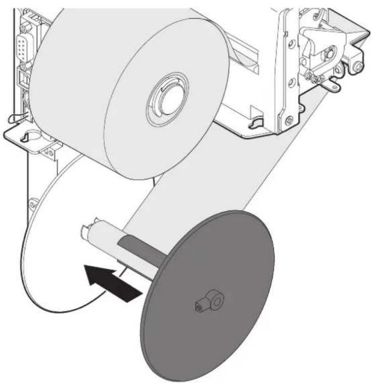 CUSTOM TPTCM112III - Fixing the paper on rewinder - 6