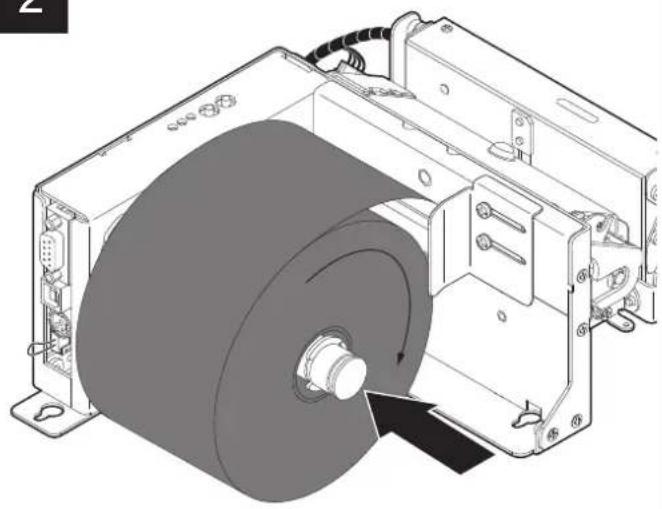 CUSTOM TPTCM112III - Loading the paper roll - 7