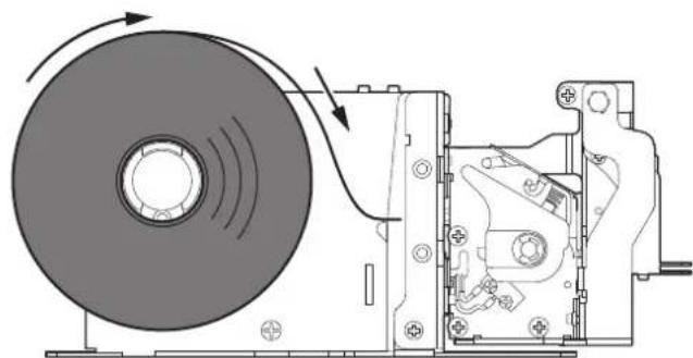 CUSTOM TPTCM112III - Loading the paper roll - 3