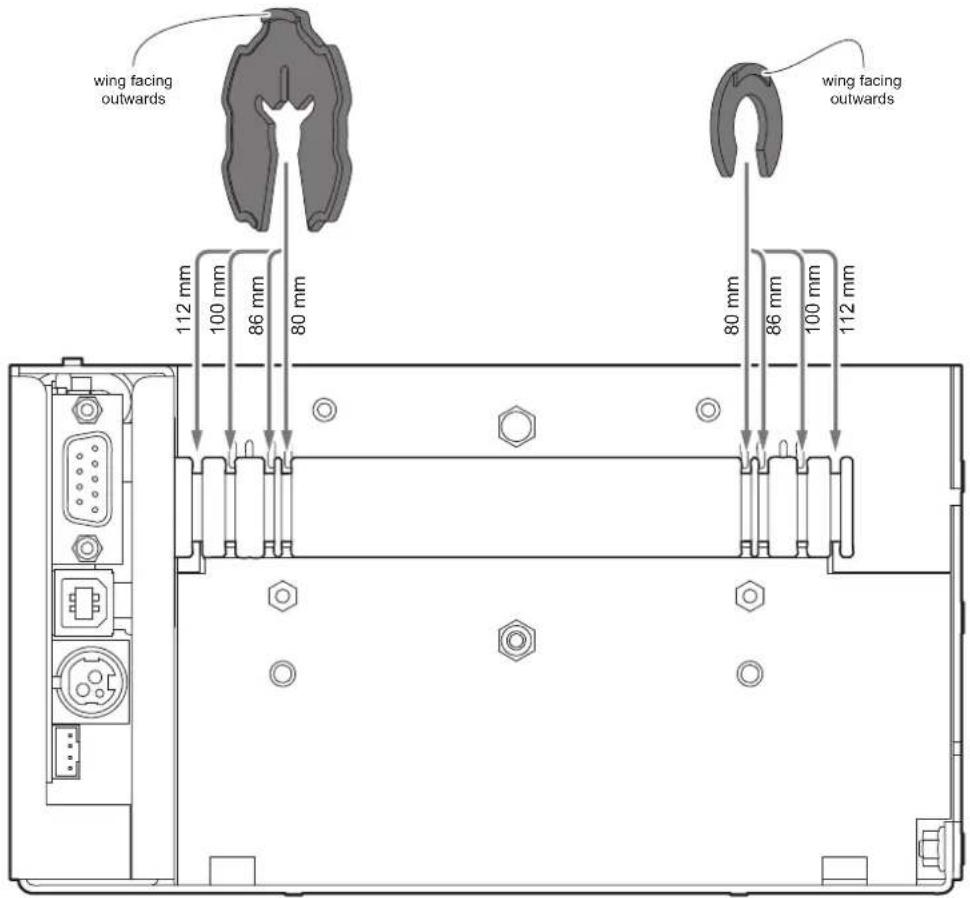 wing facing outwards 112 mm 100 mm 86 mm 80 mm wing facing outwards 80 mm 86 mm 100 mm 112 mm