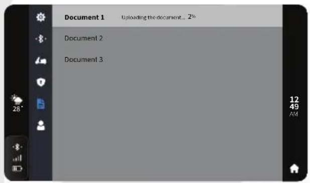 Document 1 Uploading the document... 2% Document 2 Document 3 12 49 AM