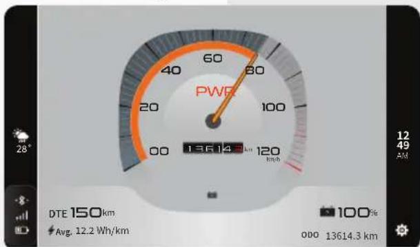 TVS iQube ST - Analogue theme - 2