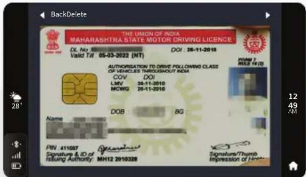 BackDelete THE UNION OF INDIA MAHARASHTRA STATE MOTOR DRIVING LICENCE DL No 05-03-2022 (NT) Valid Ttl: 05-03-2022 (NT) DOI: 26-11-2010 AUTHORIZATION TO DRIVE FOLLOWING CLASS OF VEHICLES THROUGHOUT INDI COV DOI LMV 28-11-2010 MCWG 28-11-2010 DQB 8G Name PIN: 411087 Signature & ID of Issuing Authority: MH12 2010328 Signature/Thumb Impression of Inhibits FORM 7 RULE 19(7) 12 49 AM