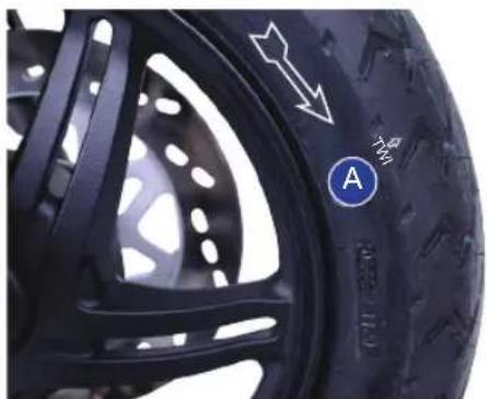 TVS Jupiter ZX - Tyre tread condition - 1