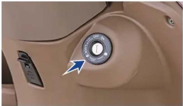 TVS Jupiter ZX - 'LOCK' position - 1