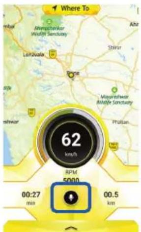 Where To 62 km/h RPM 5000 00:27 min 00.5 km