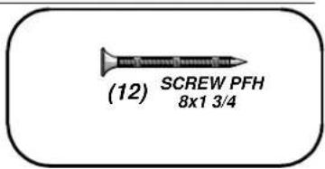 (12) SCREW PFH 8x1 3/4