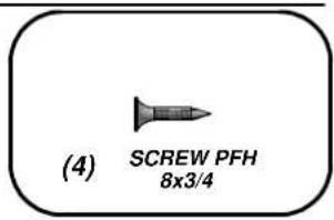 (4) SCREW PFH 8x3/4