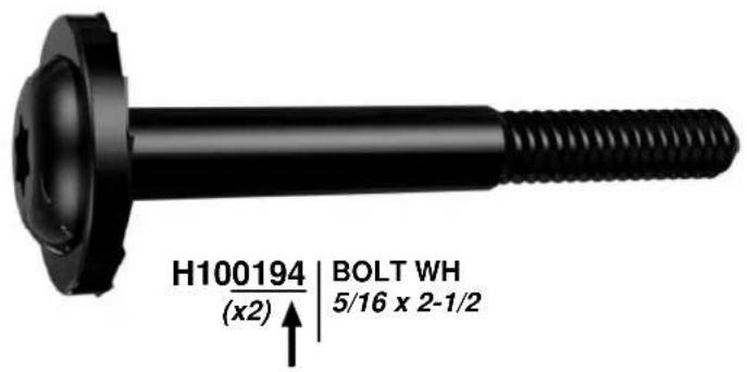 H100194 (x2) | BOLT WH 5/16 x 2-1/2