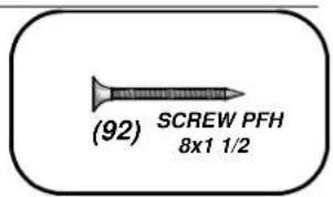 (92) SCREW PFH 8x1 1/2