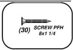 (30) SCREW PFH 8x1 1/4