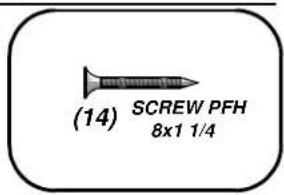 (14) SCREW PFH 8x1 1/4