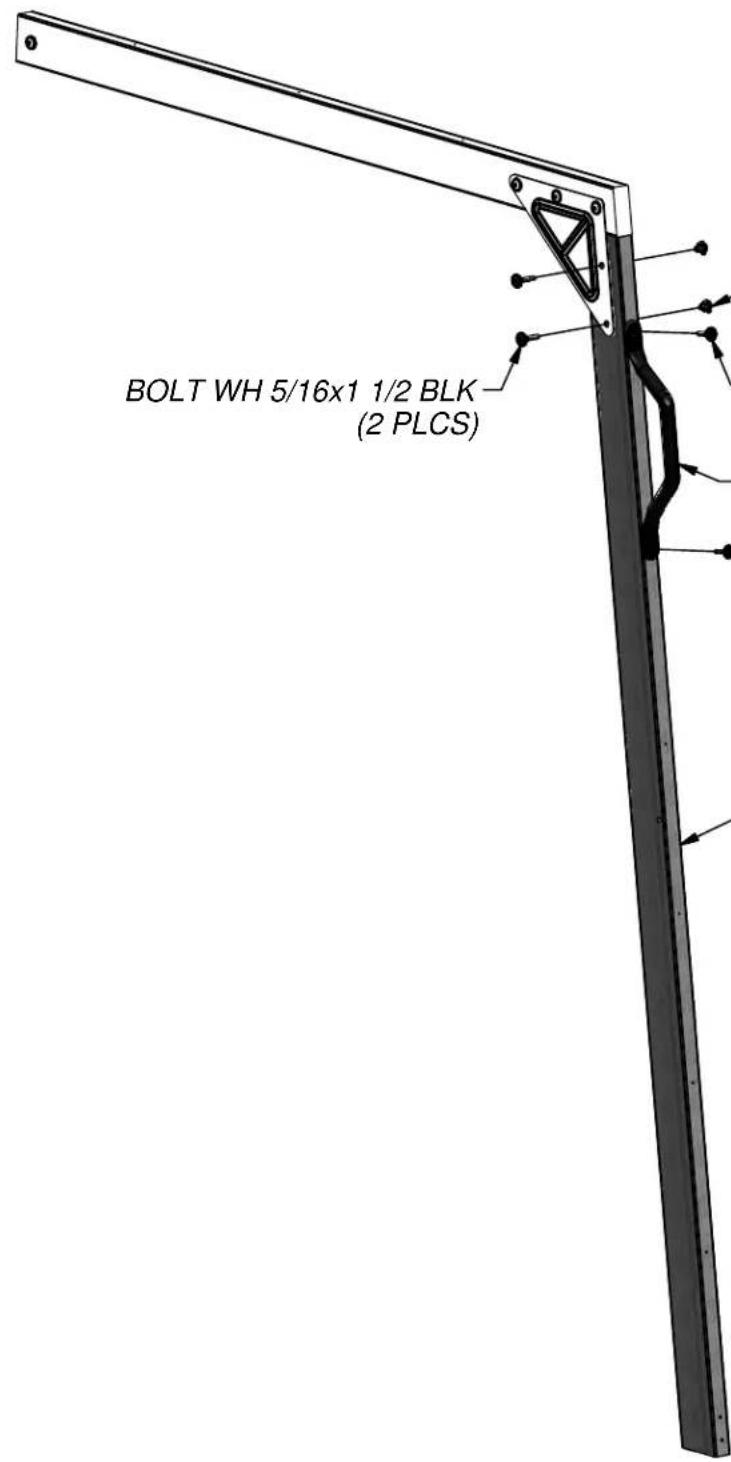 BOLT WH 5/16x1 1/2 BLK (2 PLCS)