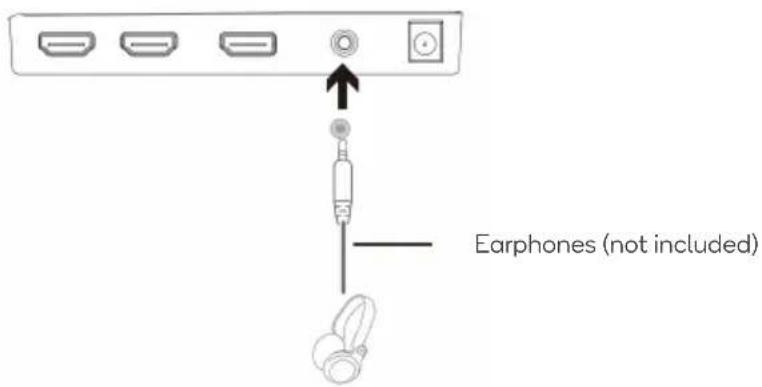Earphones (not included)
