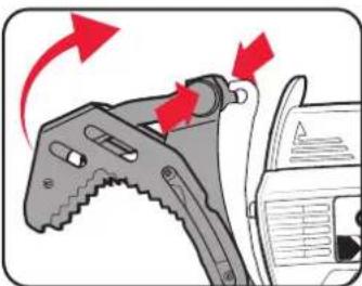 Ozito PXPRSS-018 - Installing and Removing the Clamping Jaw - 2