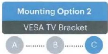 DEFINITIVE TECHNOLOGY Mythos 3C-85 - VESA TV Bracket - 3