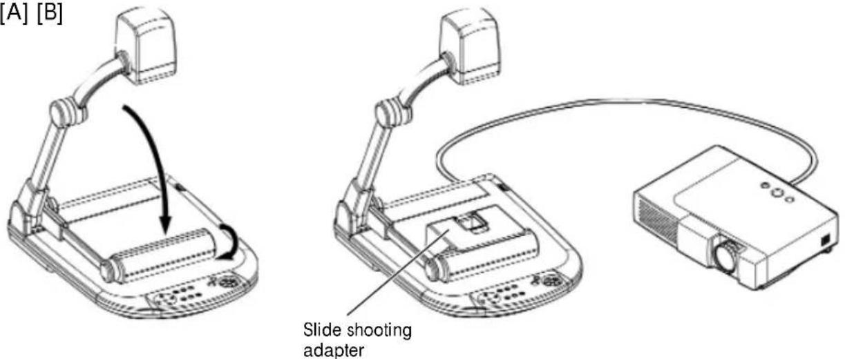 [A] [B] Slide shooting adapter