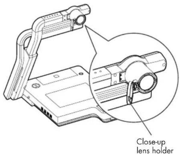 Close-up lens holder