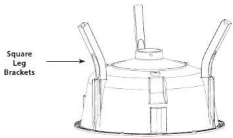 Square Leg Brackets