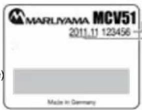 MARLHYAMA MCV51 2011.11 123456 Made in Germany