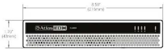 8.50" (219mm) 1.70" (43mm) Atlas IEO