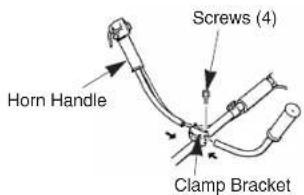 Horn Handle Screws (4) Clamp Bracket