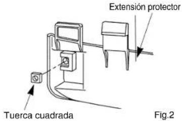 Tuerca cuadrada Extension protector Fig.2