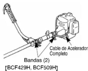 Cable de Acelerador Completo Bandas (2) [BCF429H, BCF509H]