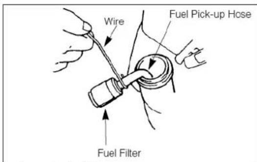 Wire Fuel Pick-up Hose Fuel Filter