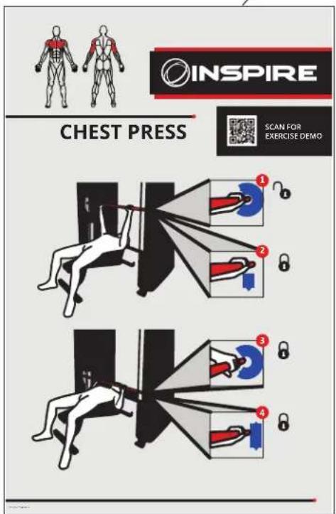INSPIRE CHEST PRESS SCAN FOR EXERCISE DEMO