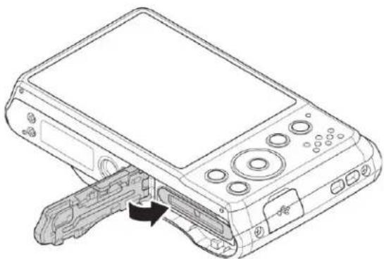 MINOLTA MN12Z - Inserting the Battery - 4