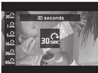 30 seconds 30 sec 1 min 5 min 10 min 30 min 60 min