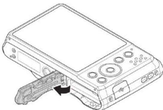 MINOLTA MN12Z - Inserting the Battery - 2