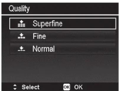 Quality Superfine Fine Normal Select OK OK
