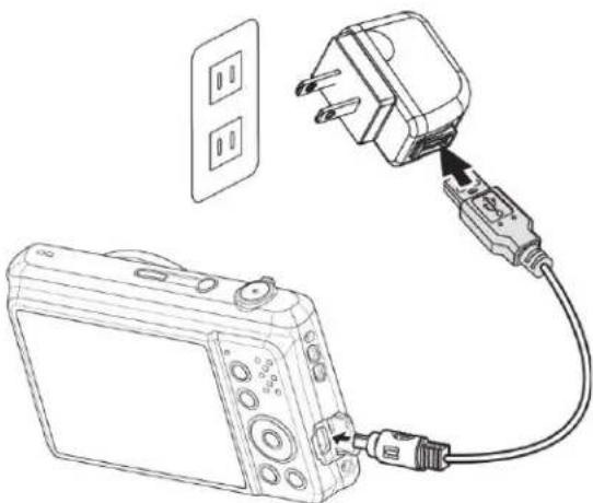 MINOLTA MN12Z - Charging the Battery by USB - 1