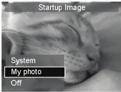 Startup Image System My photo Off