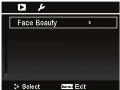 Face Beauty Select Menu Exit
