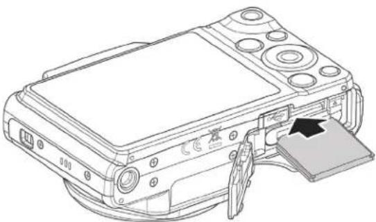 MINOLTA MN22Z - Inserting an SD/SDHC/SDXC Memory Card - 3