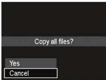 Copy all files? Yes Cancel