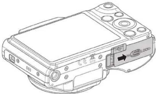 MINOLTA MN22Z - Inserting the Battery - 5