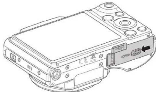 MINOLTA MN22Z - Inserting the Battery - 1